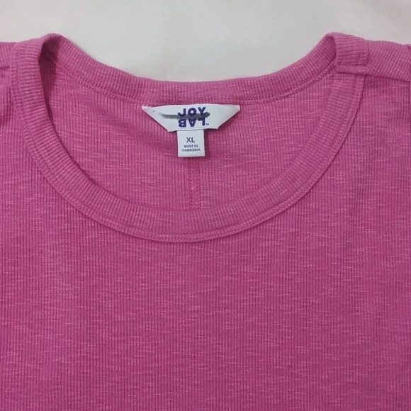 JoyLab Cropped Tank Top, Color Fiji Pink Size XL - Picture 12 of 13